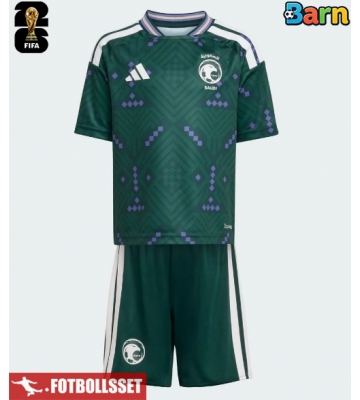 Saudiarabien Hemmatröja Barn VM 2026 Kortärmad (+ Korta byxor)